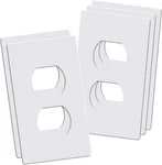 Screwless Duplex Wall Plates, 1-gang Child Safe Outlet Covers, Standard Size 2.9. Fixed Price $18.00.