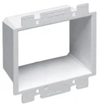 Arlington Be2, 1-1/2" Extends, White, Plastic, 2-gang, Box Extender, 1pc. Fixed Price $3.18.
