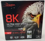 Rocketfish 8k Ultra High Speed 15' Hdmi Cable Rf-hg15n24. Fixed Price $48.99.