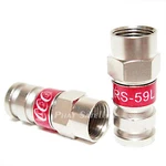 Brass Coaxial Rg59 Compression Video Cable Connector Fittings Pct Trs-59lmg 25pc. Fixed Price $16.00.