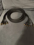 5rca Male Component Video/audio Cable, Gold Plated 9ft, Never Used. Fixed Price $12.00.