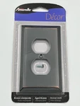 Amerelle Century Wallplate 1 Duplex Aged Bronze Steel 163ddb. Fixed Price $4.99.