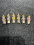 Monster Cable Soder On Rca Connectors (6 Pack). Fixed Price $15.00.