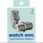 Coaxial Cable Extension Adapters 2 Pack For Satellite, Cable, Antennas, Routers. Fixed Price $6.57.