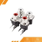 Pcb Mount Stereo Audio Video Jack Av Sockets 4 Position Rca Female Connector. Fixed Price $12.57.
