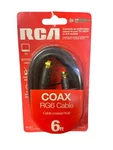 Rca 6ft Coax Rg6 Cable For Tv, Hdtv, And A/v Receivers - Gold Plated Connectors. Fixed Price $9.87.
