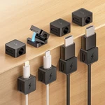8 Pack Magnetic Cable Clips, Phone Cord Holder For Pack, Black-square. Fixed Price $14.82.