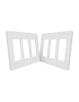 Morning Group Matte Finish Triple Decorator 3 Gang - 2 Pack, White. Fixed Price $10.70.
