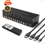 Ruipuo 4port Av To Hdmi Converter, Switcher With Ir Black. Fixed Price $97.98.