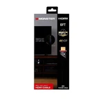 Monster 4k Hdr 6' High Speed Hdmi Cable W/ Build-in Led Light - 2 Pack Mhv1-1026. Fixed Price $8.99.
