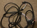 Steren Component Video Rca Male To Cable Set 5 Black Cables. Fixed Price $6.00.