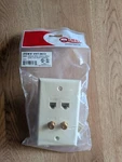 Quest Single 6p6c/8p8c/ Dual F-81 Plate Almond Item # Vht-9613. Fixed Price $10.00.