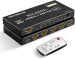 Bolaazul H2151 5 Port Hdmi 2.1 Switch 4k 120hz 8k 60hz With Remote Control. Fixed Price $39.69.