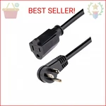 Startech.com 3ft (1m) Power Extension Cord, Right Angle Nema 5-15p To 5-15r. Fixed Price $14.96.