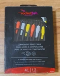 Rocketfish 4' Foot Component Video Cable Multi Color Rf-g1207 Shelf Pull. Fixed Price $8.99.