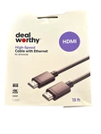 Hdmi High Speed Cable With Ethernet 15ft - Dealworthy. Fixed Price $11.59.