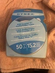 Genuine Dynex 50 Feet Rg6 Coaxial "f" Audio/video Cable Nos. Fixed Price $29.00.