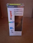 Legrand Pass And Seymour Radiant Black 2 In 1 Paddle Switch Pole 15 Amp. Fixed Price $18.99.