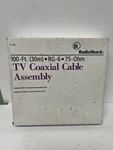 Radioshack 15-1527 100ft Tv Coaxial Cable Assembly, 75 Ohm, F Connectors New. Fixed Price $12.95.