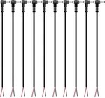 Dc Power Pigtail Cable, 10-pack 5.5mm X 2.5mm 90 Degree Right Angle Black. Fixed Price $18.85.