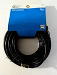 Commercial Electric 50 Ft. Rg-6 Coaxial Cable - Black. Fixed Price $19.00.