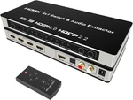 Kago Hdmi Audio Extractor Splitter,hdmi Switch 4 In 1 Ports, Black. Fixed Price $95.27.