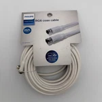 Philips 25ft Rg6 Dual Shield Coaxial Cable F-type Connectors White New. Fixed Price $9.97.
