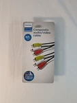 Philips 6' Composite Audio Video Cable Yellow White Red Rca New. Fixed Price $12.49.