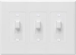 Hubbell Taymac - 2673w Masque Revive 3 Gang Toggle Cover Up Wall Plate White. Fixed Price $20.27.