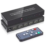Roofull 5 Port 4k Hdmi Switch With Remote In 1 Out 60hz 2.0 Black. Fixed Price $51.04.