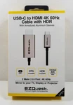 Ezquest Inc. Usb-c To Hdmi 4k 60hz 6.6 Ft. Cable W/ Hdr. Fixed Price $23.99.