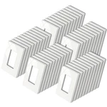 50 Pack Bestten 1-gang Screwless Wall Plate, Uswp4 White Series, Decorator. Fixed Price $44.96.