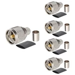 Mookeerf Pl259 Male Crimp Coax Connector,so239 Uhf Connector.... Fixed Price $22.40.