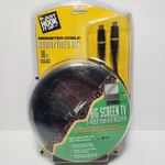 New Monster Cable Big Screen Tv 10ft Audio Video Kits From A/v Receiver Dds Dvd. Fixed Price $28.74.