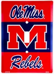 Hangtime Mississippi - Ole Miss Rebels 4 X 6 Inch Single Light Switch Cover. Fixed Price $9.95.