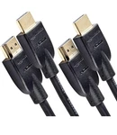 Amazon Basics Hdmi Cable 2-pack 6 Ft High Speed 18gbps 4k Uhd Hdr Gold New. Fixed Price $13.00.