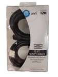 Onn 2 Pack Hi Speed Hdmi Cable Cord With Ethernet Full Hd Ona13av506 12ft Long. Fixed Price $9.99.