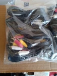 Pack Of 20 Av Male To 3 Rca Audio Video Composite Cable Black (6 Feet). Fixed Price $45.00.