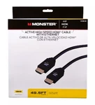 Monster Just Hook It Up 49.5 Ft. L High Speed Cable With Ethernet Hdmi 141085-00. Fixed Price $59.99.