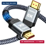 Highwings 8k 60 Hdmi Cable 10ft/3m, 48gbps 2.1 High Speed Braided Nylon 4k1. Fixed Price $12.11.