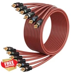Adoreen 6-ch Rca Audio Cable 12ft Oxygen Free Copper Twisted Pair Gold. Fixed Price $44.99.