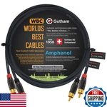 Gotham Gac-4/1 3 Foot Rca Cable Pair Black Star-quad Audio Interconnect Amphenol. Fixed Price $71.61.