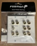 Fosmon Home Theater Wall Plate Standard 2-gang Gold Plated Copper *read Details*. Fixed Price $12.49.
