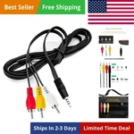 Love Your 10ft 3.5mm Trrs To 3 Rca Stereo Audio Video Aux Cable, Camcorder Av.... Fixed Price $22.49.