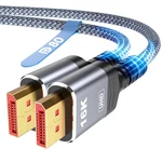 Highwings 80gbps Displayport Cable 2.1 6.6ft, 16k 60hz, 8k 120hz, 4k 240hz, Dp 2. Fixed Price $21.79.