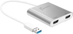 J5create Usb To Hdmi Adapter - Dual 3.0 Multi-monitor Cable Silver. Fixed Price $88.56.