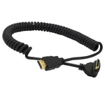 Pngknyocn Right Angle Hdmi Coiled Cable, 270 Degree Upward Male To.... Fixed Price $14.75.