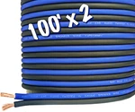 200 Ft Total - (2) 100' Blue/black 16 Gauge Awg Speaker Wire Sky High Car Audio. Fixed Price $30.49.