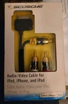 Scosche Ipavr Audio Video Cable For Ipod Iphone Ipad 6 Ft New/old Stock.. Fixed Price $8.65.