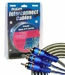 Prolink Dual A/v Series Stereo Rca & Composite Video Interconnect Cables 10 Feet. Fixed Price $12.50.